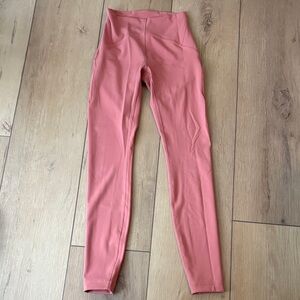 Lululemon Wunder Train High-Rise Tight 25" size 4 in rosy pink